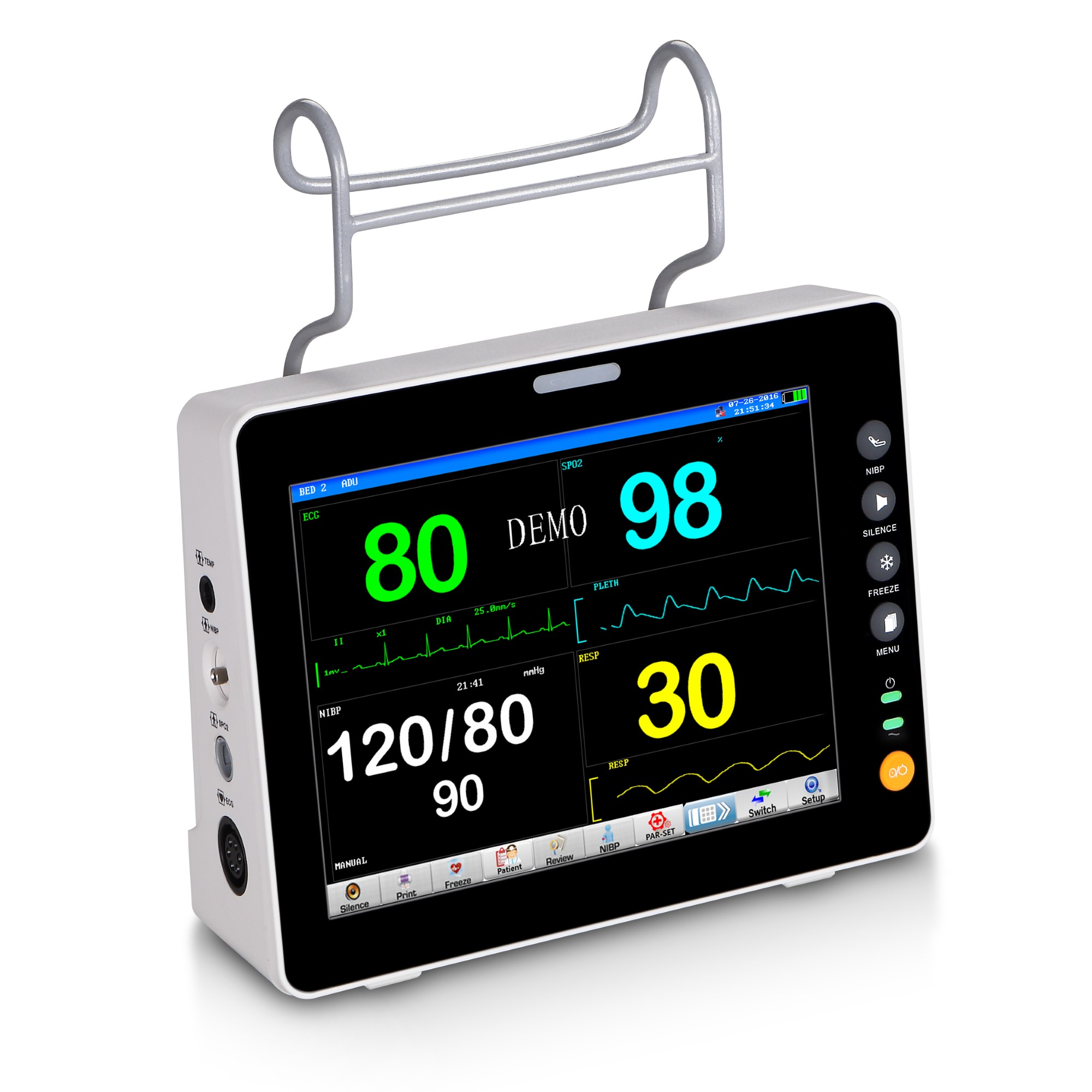 CMP-100B Portable 12.1" Multiple Parameters Patient Monitor 